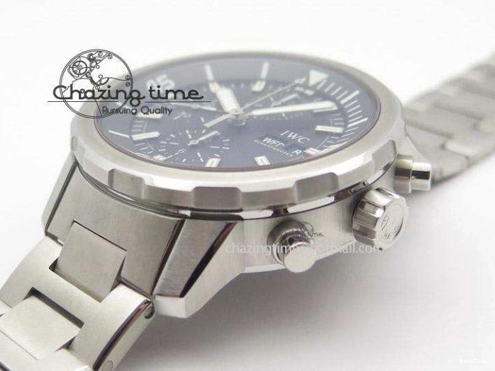 MIROTIME 0520 Classic Aquatimer Chrono IW376803 V6F 1:1 Best Edition Black Dial On SS Bracelet A 7361